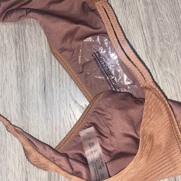Source Unknown Brown Ribbed Bikini Set - Picture 3 of 4